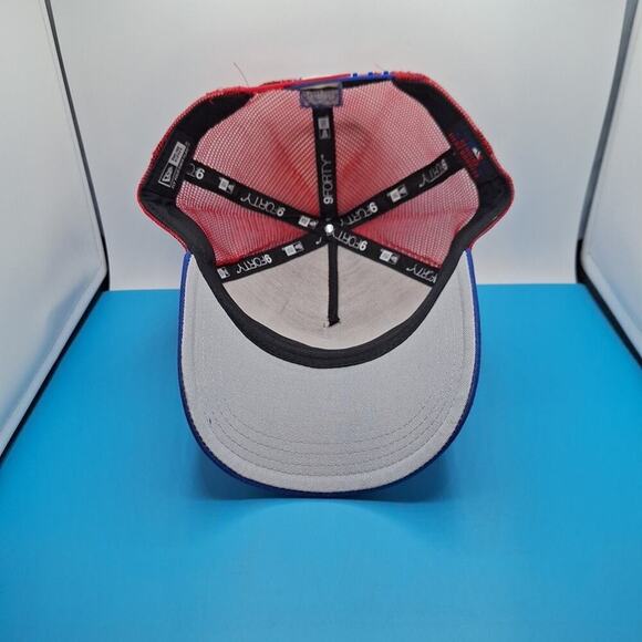 New Era Philadelphia Phillies Mesh Hat Cap MLB 9Forty Snap Back Blue White Red - Picture 6 of 8